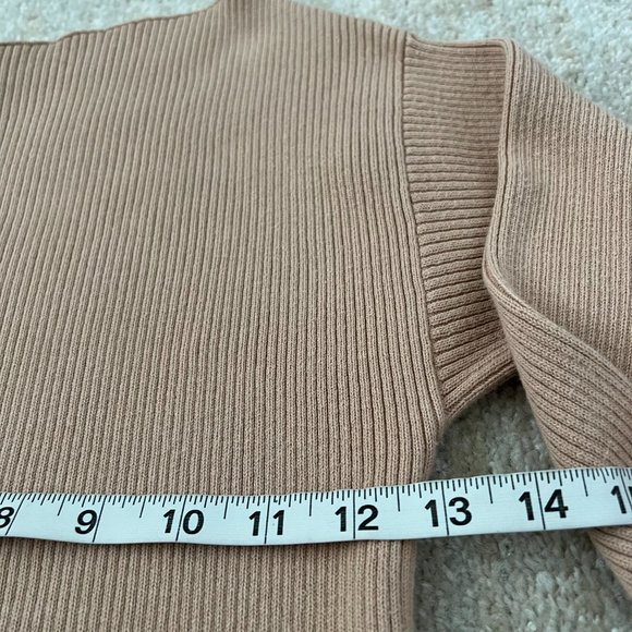 Revolve Majorelle Ribbed One Shoulder Knit Sweater Top M Cotton Blend - Picture 6 of 8